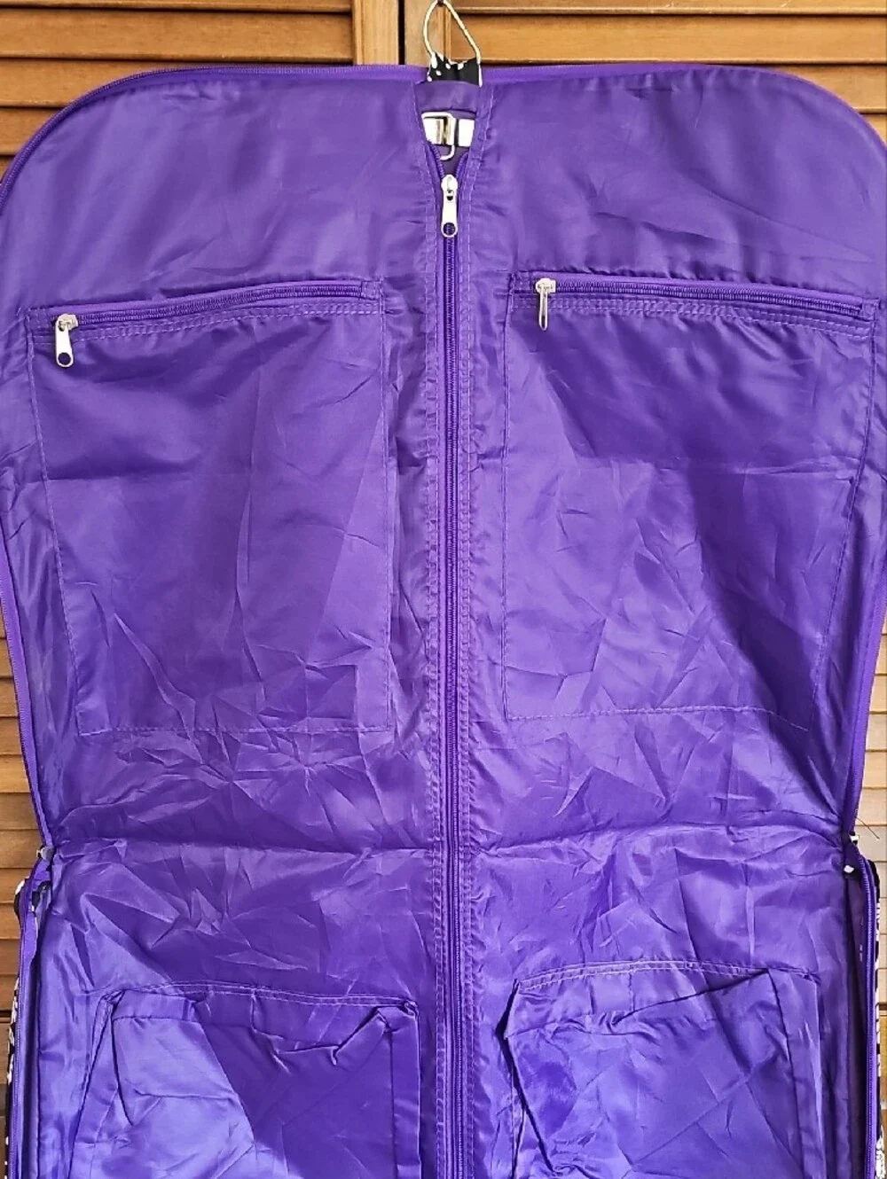 Damask Hanging Garment Bag Travel Organizer Suit Dress Carrier inside pockets